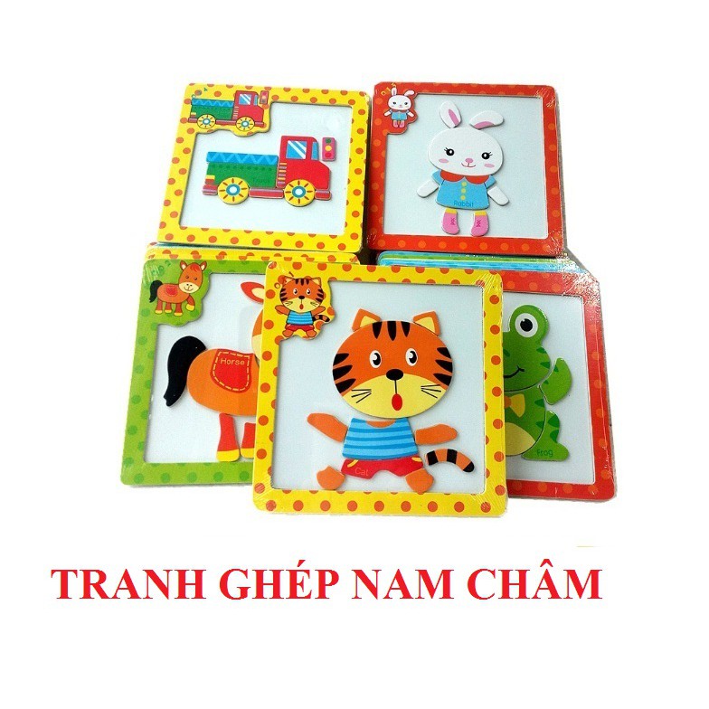 Đồ chơi tranh ghép hình nam châm – Đồ chơi thông minh cho bé