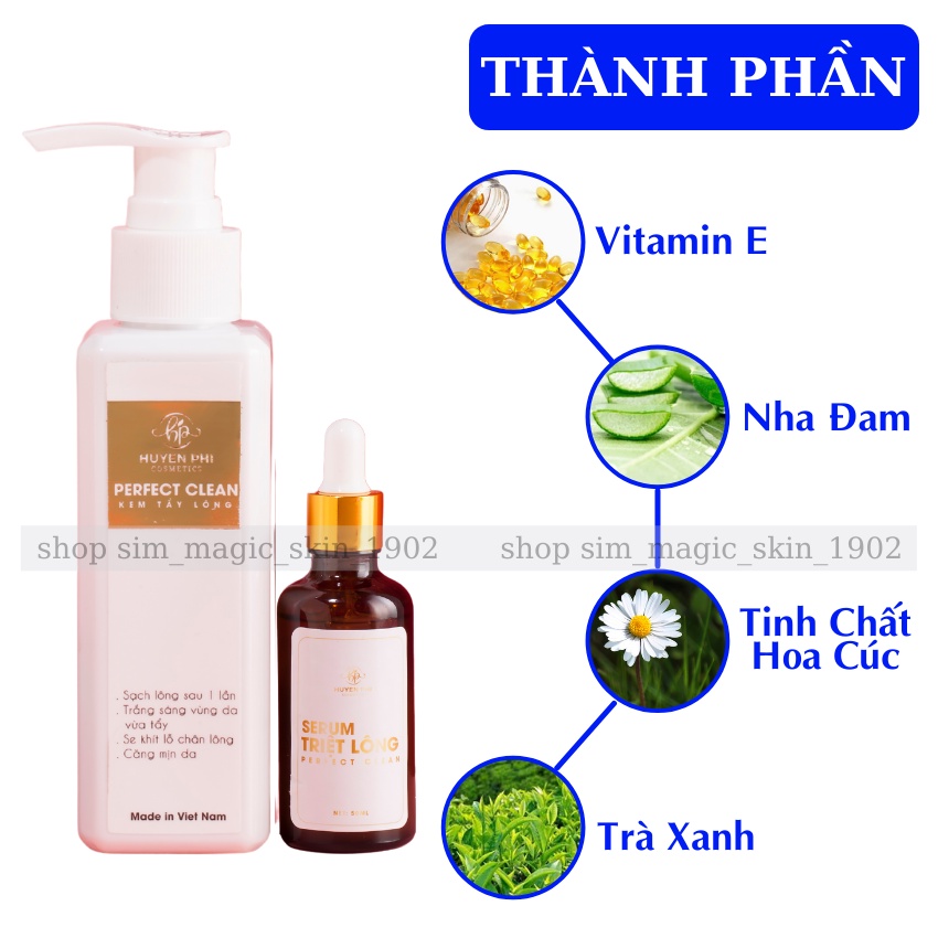 Kem Tẩy Lông Huyền Phi Tặng Serum Triệt Lông