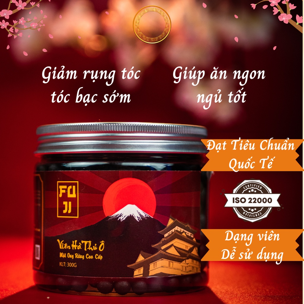 Hà Thủ Ô Mật Ong Rừng Fuji 300G Viên Hoàn Tốt Cho Tóc Và Sức Khỏe, Viên Uống Hà Thủ Ô Mật Ong Rừng Cao Cấp