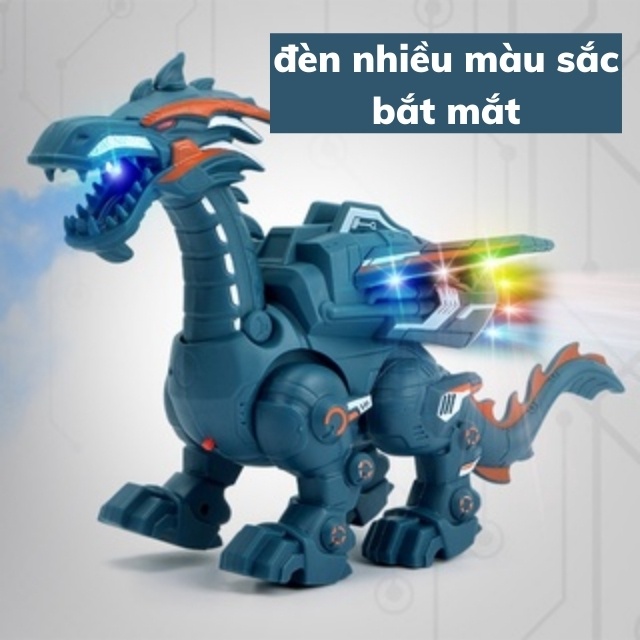 Robot khủng long đồ chơi phun lửa cỡ lớn cho bé-đồ chơi giải trí cho trẻ em