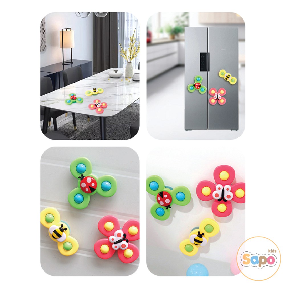 Đồ Chơi Con Quay Spinner Hình Côn Trùng Giúp Trẻ Vận Động Phát Triển, Đồ Chơi Bồn Tắm Cho Bé