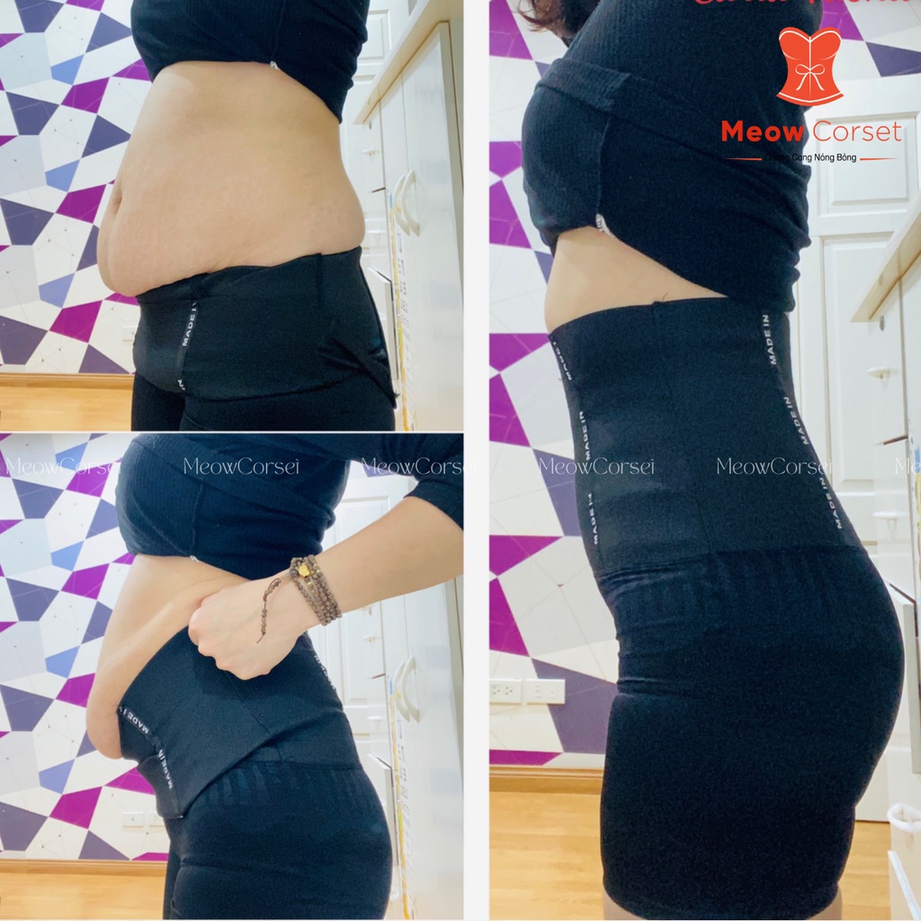 Quần gen nịt bụng siết eo mặc váy body nâng mông định hình chống cuộn 9962 [MEOW Corset]