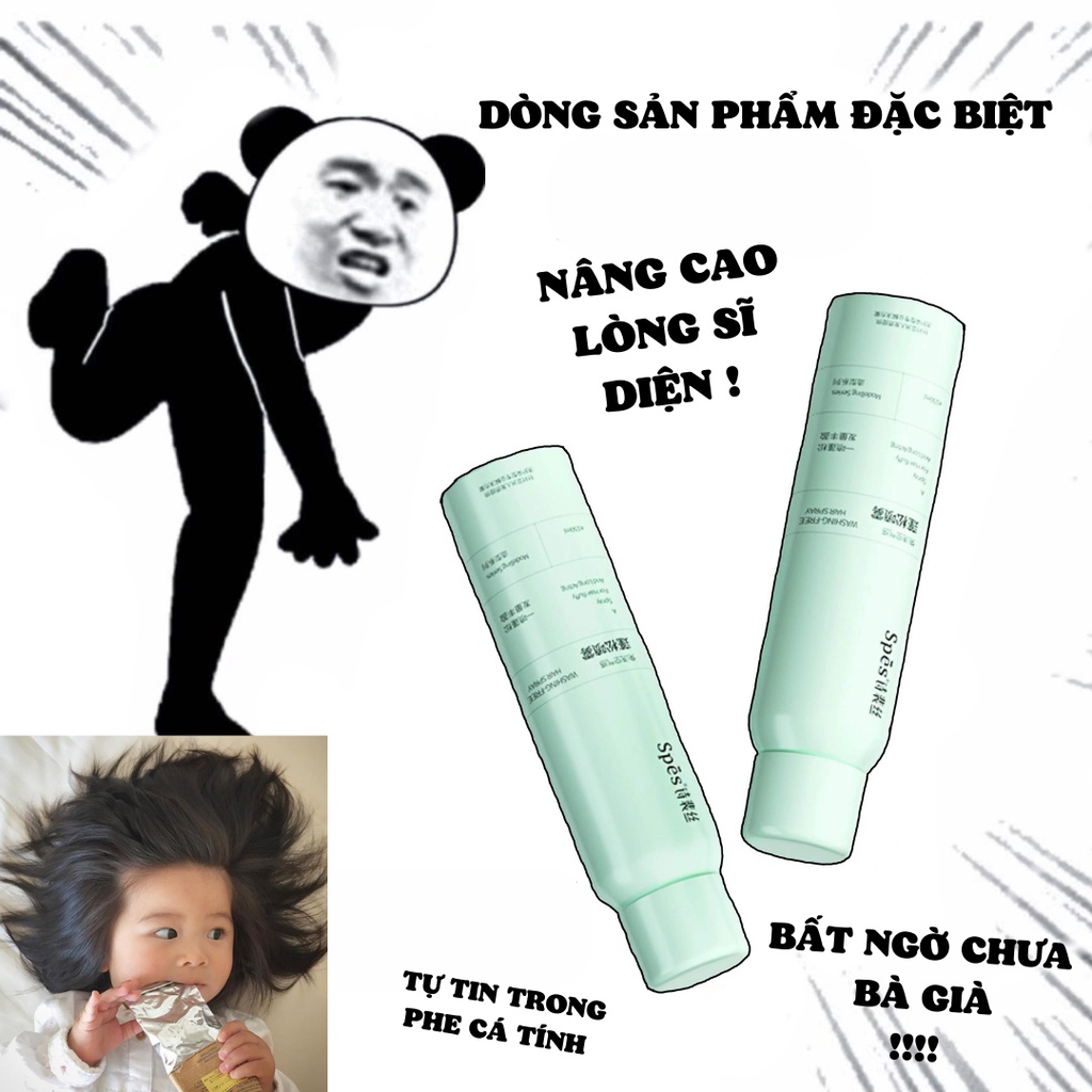 [CHÍNH HÃNG] Dầu gội khô SPES dạng xịt giúp phồng tóc tức thì, sạch tóc giữ nếp 12 giờ