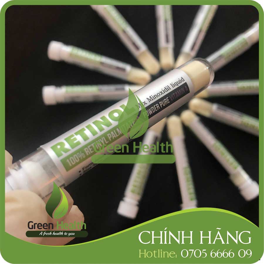 Retinol mix Minoxidil hổ trợ mọc râu, tóc