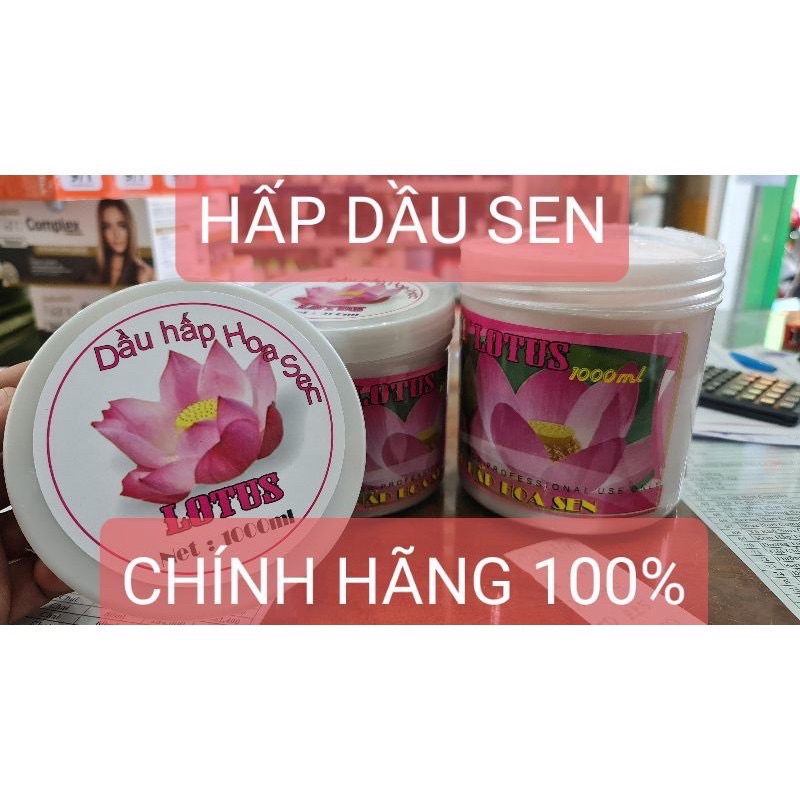 Kem ủ tóc HOA SEN LOTUS LK 1000ml – Ủ hấp tóc cung cấp dưỡng chất mùi hương sen cực thơm