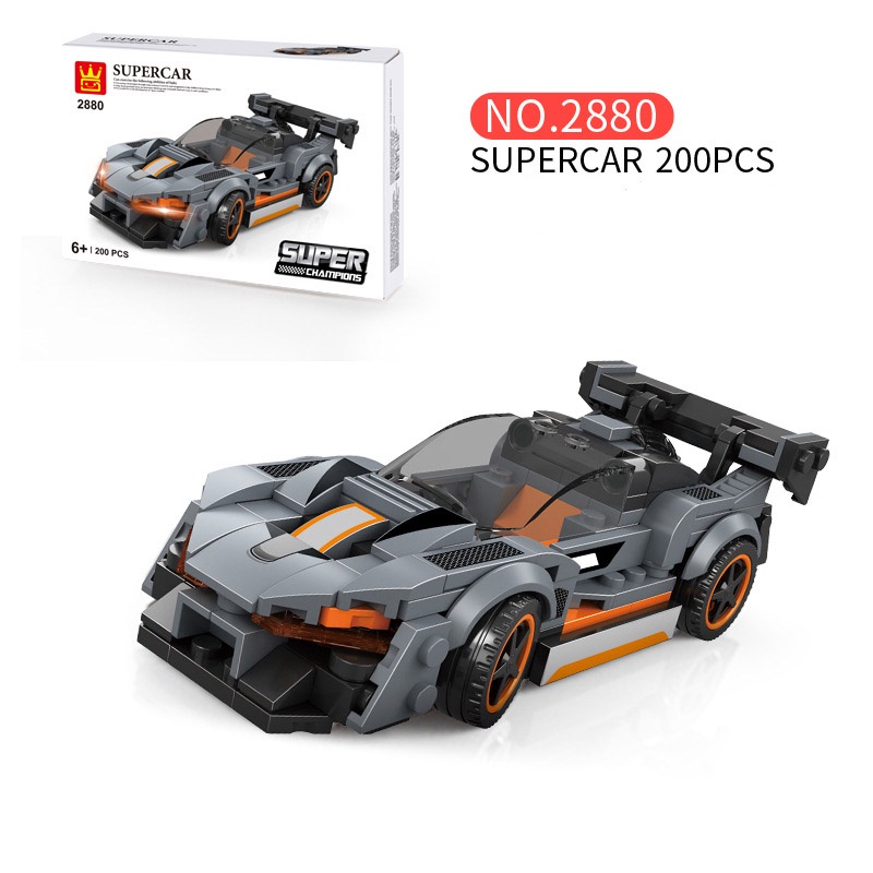 ĐỒ CHƠI xếp hình KIỂU ô tô oto đua siêu xe đồ chơi cho bé nhiều chi tiết phát triển tư duy lamborghini audi