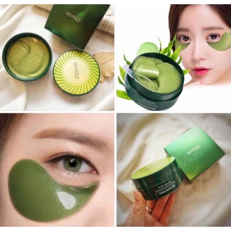 (Có VIDEO) Mặt Nạ Mắt Bioaqua tảo biển cấp ẩm dưỡng da mờ thâm chống lão hóa Eyemask hydrating moisturizing 60 miếng