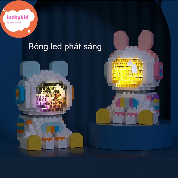 Đồ chơi lắp ráp lắp ghép xếp hình ghép hình Bộ đồ chơi lắp ráp mô hình 3d mini cho bé trai bé gái – Luckykid