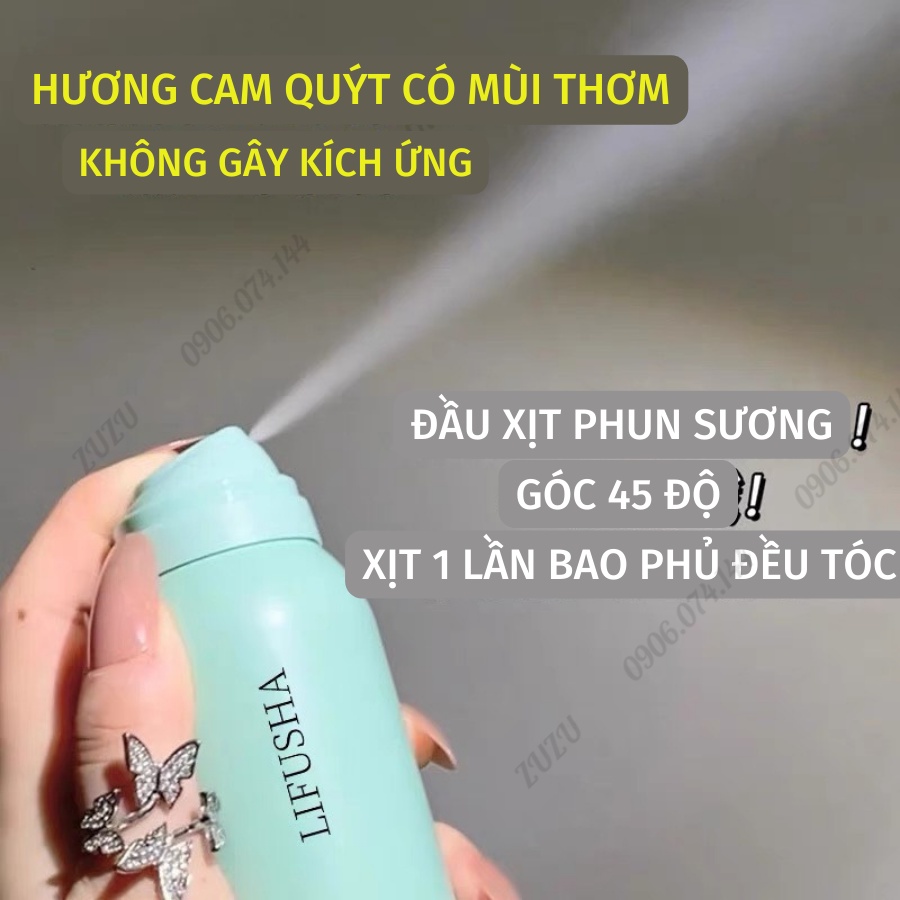 Dầu gội khô dạng xịt Spes giúp tóc bồng bềnh không bết dính, dầu gội đầu khô nữ phồng tóc nội địa trung LALA