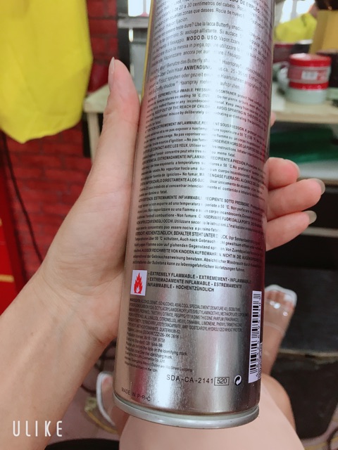 Gôm xịt tóc siêu cứng loại to 600 ml