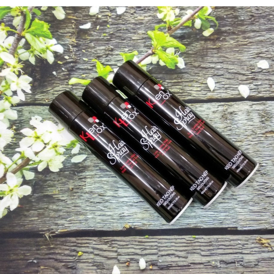 combo 2 Gôm Xịt Tóc Tạo Kiểu Kenlox chính hãng