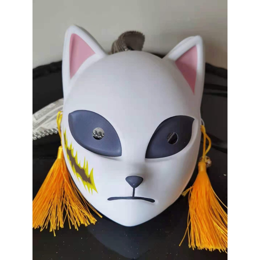 [Mã CLS2404A giảm 30k đơn 150k] Mặt Nạ Hóa Trang halloween Hình Mặt Nạ Cáo Phong Cách Nhật Bản
