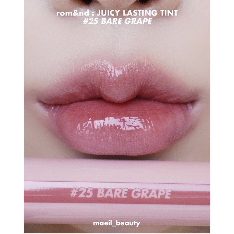 [Màu 22-28]Son tint bóng Romand Juicy Lasting