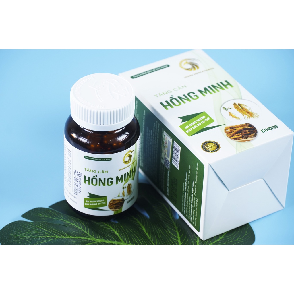 Tăng Cân Hồng Minh Chính Hãng – Viên Tăng Cân Bất Chấp Cơ Địa Gầy Lâu Năm, An Toàn Giúp Ngủ Ngon Ăn Ngon – Lý Gia Store