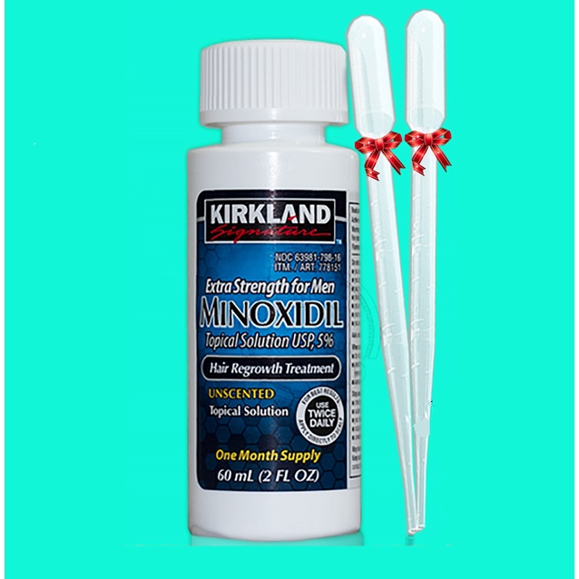 Dung Dịch mọc râu tóc  Minoxidil 5% Kirkland Của Mỹ 60ml