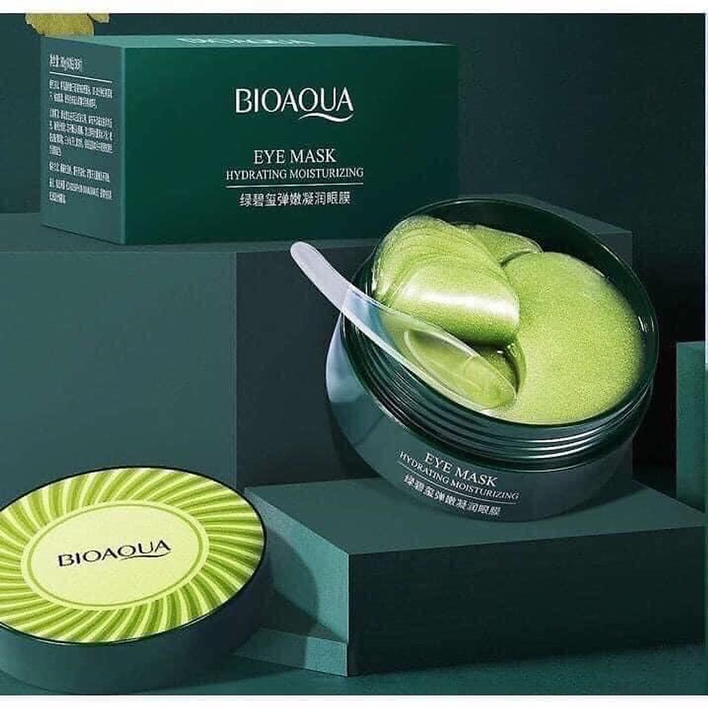 (Có VIDEO) Mặt Nạ Mắt Bioaqua tảo biển cấp ẩm dưỡng da mờ thâm chống lão hóa Eyemask hydrating moisturizing 60 miếng