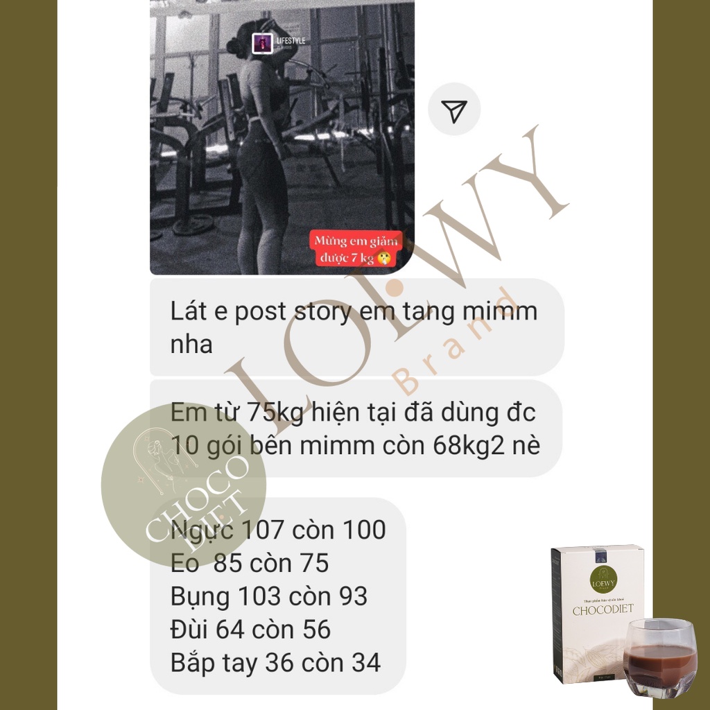 Chocodiet Giảm Cân Cấp Tốc, An Toàn Chính Hãng LOEWYBRAND – Mua 1 Tặng 1