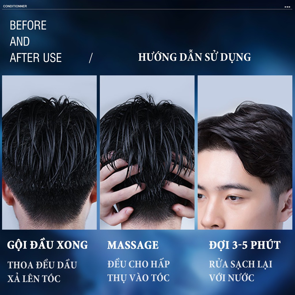 Dầu Xả Nam Blueman Nuôi Dưỡng Phục Hồi Tóc Chắc Khoẻ 210g – Hudu Cosmetics
