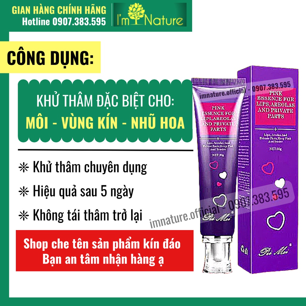 Kem Khử Thâm Dưỡng Hồng Môi – Nhũ Hoa – Vùng Kín Pei Mei 30g