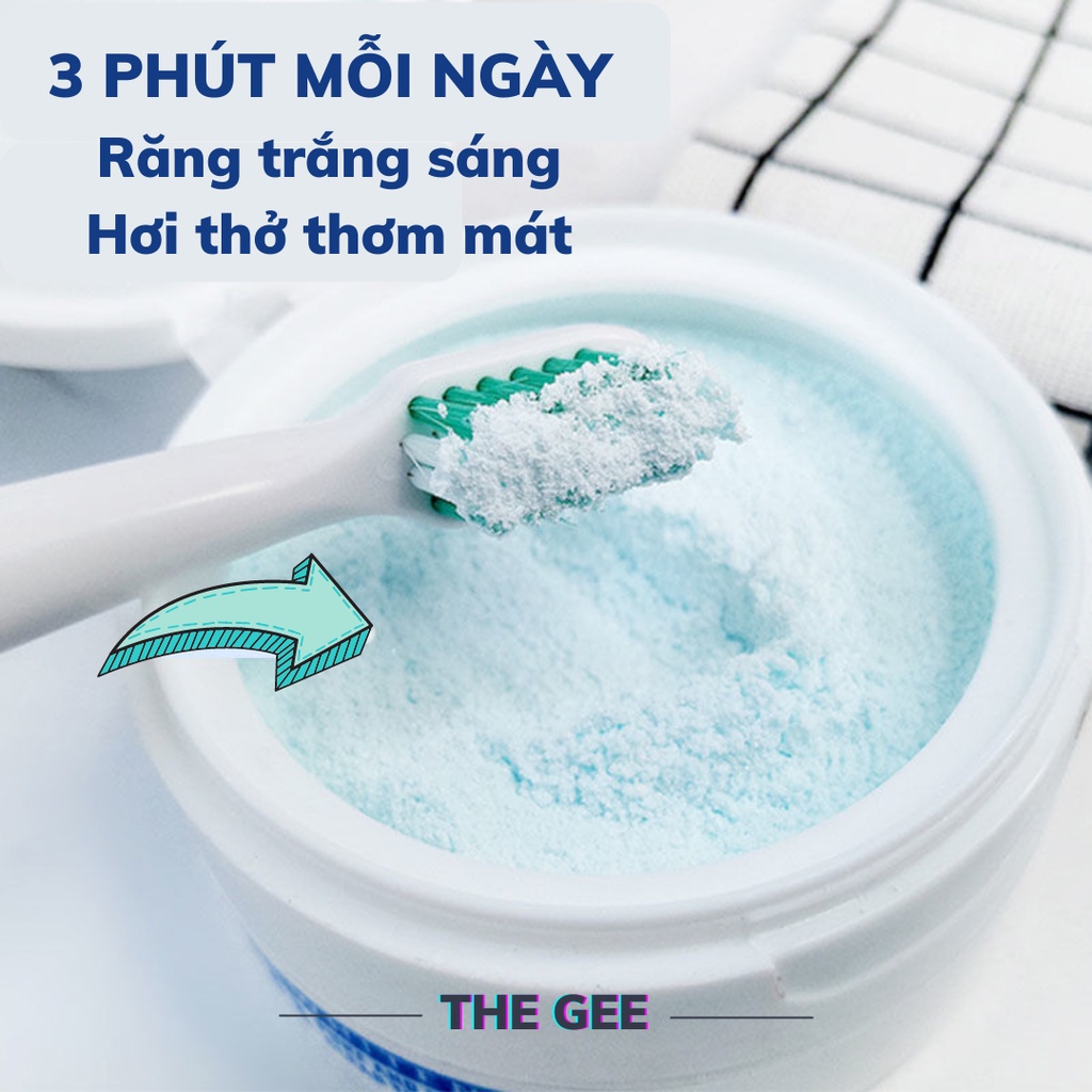 KINBATA Cam kết trắng bật tông, dứt điểm hôi miệng, giảm viêm nha chu với bột đánh răng 50g