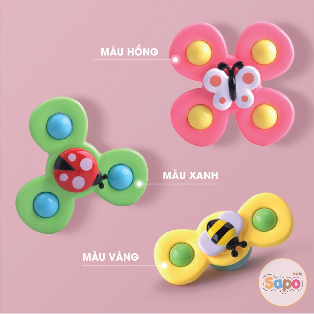 Đồ Chơi Con Quay Spinner Hình Côn Trùng Giúp Trẻ Vận Động Phát Triển, Đồ Chơi Bồn Tắm Cho Bé