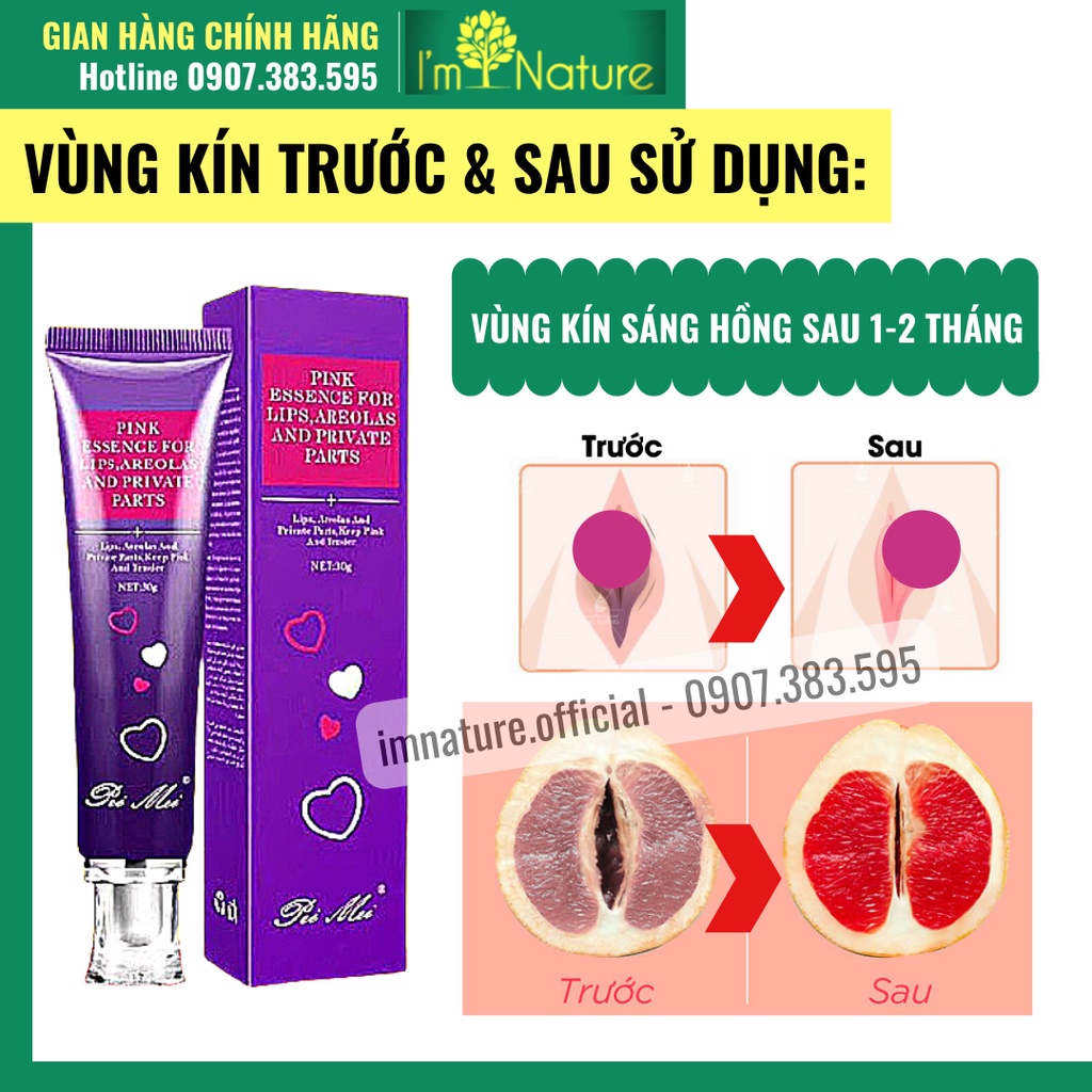 Kem Khử Thâm Dưỡng Hồng Môi – Nhũ Hoa – Vùng Kín Pei Mei 30g
