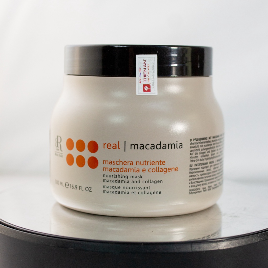 Dầu hấp chăm sóc tóc hư tổn và giúp làm mềm tóc Rrline Macadamia Collagen Star Mask