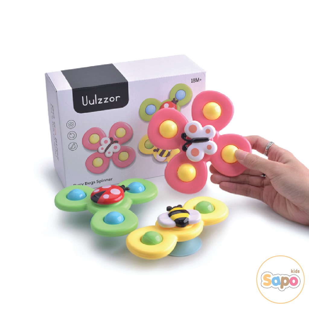 Đồ Chơi Con Quay Spinner Hình Côn Trùng Giúp Trẻ Vận Động Phát Triển, Đồ Chơi Bồn Tắm Cho Bé