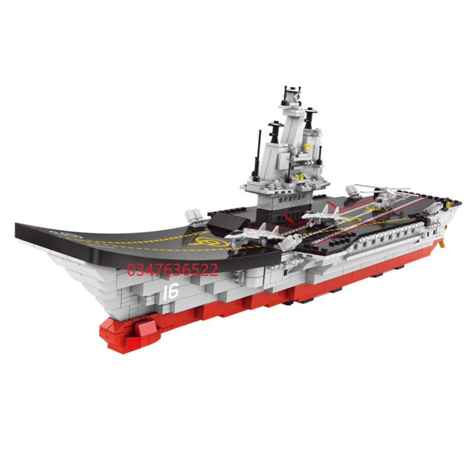 [1265 CHI TIẾT-HÀNG CHUẨN] BỘ ĐỒ CHƠI XẾP HÌNH Tàu Sân Bay,  OTO, Đồ Chơi Lắp Ráp Tày Chiến Hạm