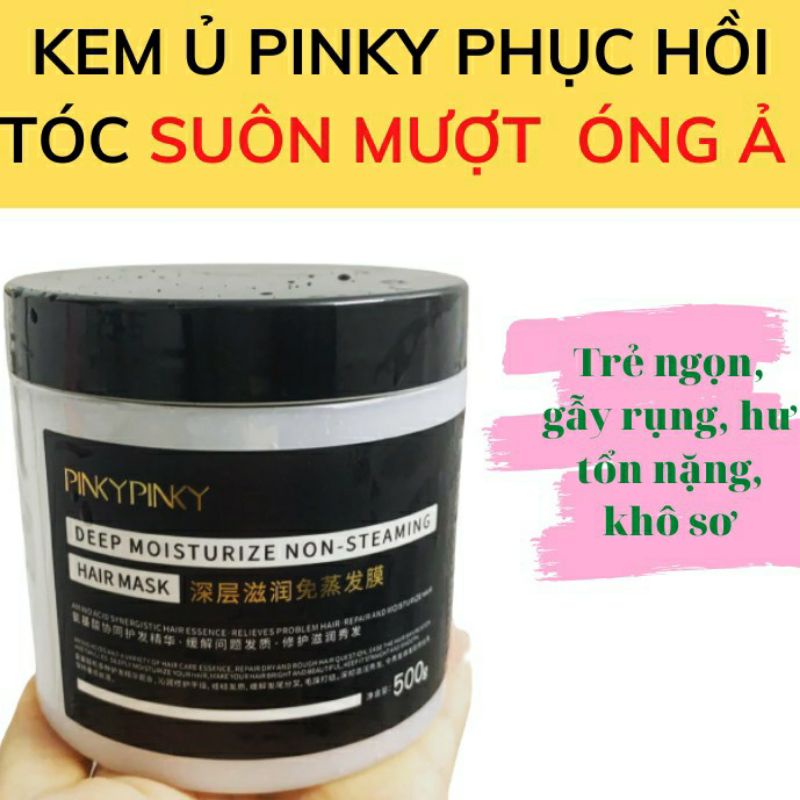 Kem Ủ Tóc Dưỡng Và Phục Hồi Tóc Hư Tổn Xơ Rối Gãy Rụng Pinky Pinky