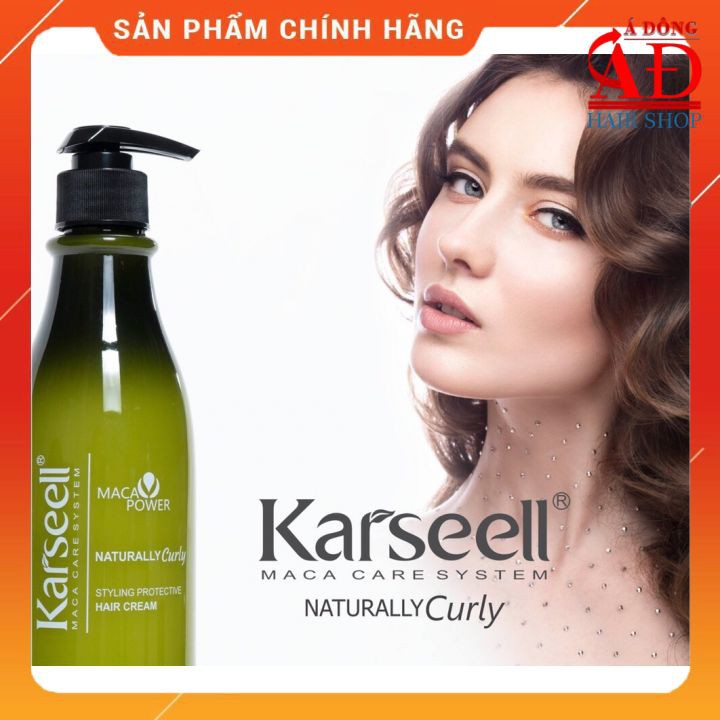 Gel mềm bóp tóc uốn xoăn Karseell Naturally Curly tạo lọn giữ nếp phù hợp tóc xoăn hippie 500ml