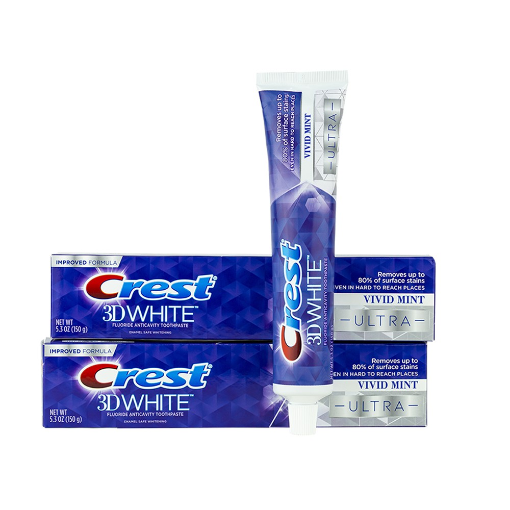 Kem Đánh Răng Crest 3D White Advanced Triple Whitening 158g