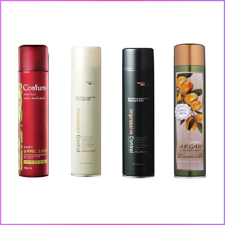 Gôm xịt giữ nếp tóc tạo kiểu Mugen Hàn Quốc 300ml , keo xịt tạo kiểu tóc chính hãng
