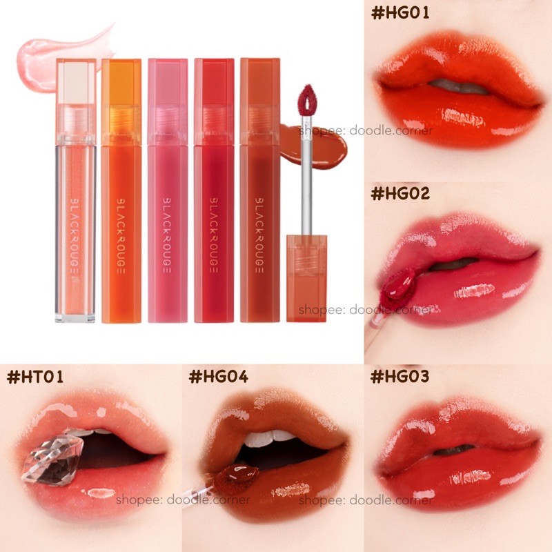 [HG01-HG10] Son tint bóng Black Rouge Half N Half Water Glow