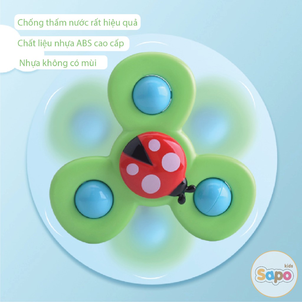 Đồ Chơi Con Quay Spinner Hình Côn Trùng Giúp Trẻ Vận Động Phát Triển, Đồ Chơi Bồn Tắm Cho Bé