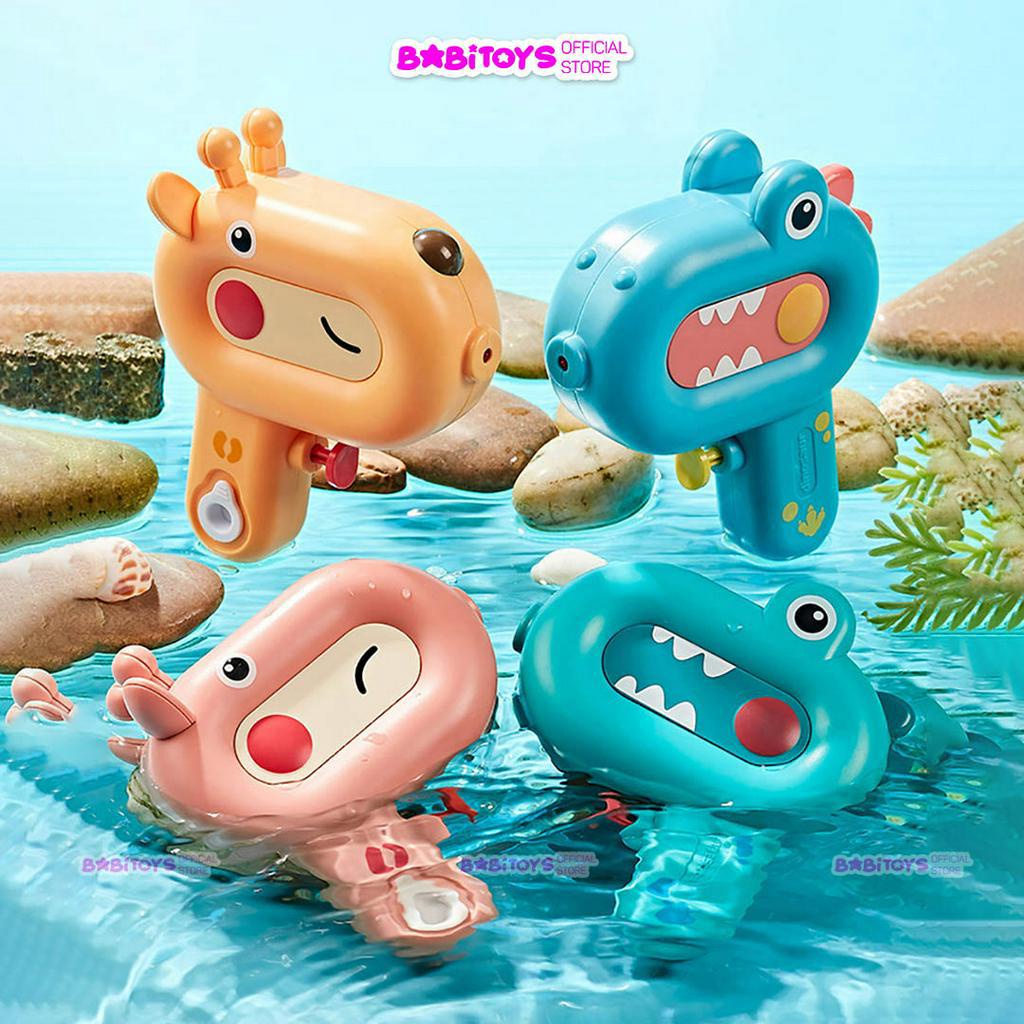 Súng nước đồ chơi cho bé hình động vật khủng long cute, đồ chơi vận động mùa hè, đồ chơi nhà tắm và bể bơi cho bé
