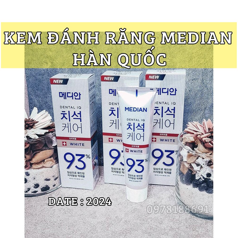 Kem Đánh Răng Median Dental IQ 93% Hàn Quốc 120g – Nhập Khẩu Chính Hãng [ Date 2026]