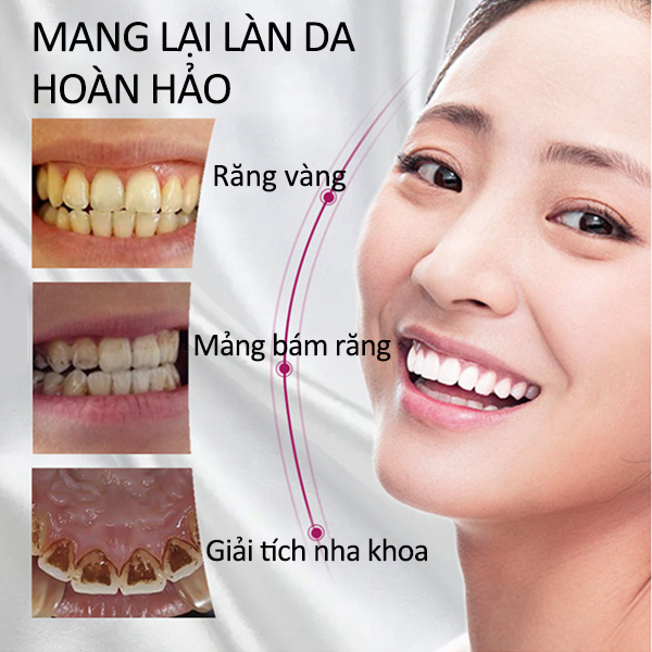 Bột làm trắng răng kem đánh răng làm trắng răng 50g Làm trắng răng nhanh chóng, hết ố vàng, cao răng, khử mùi hôi miệng, giảm viêm loét miệng, chăm sóc nướu
