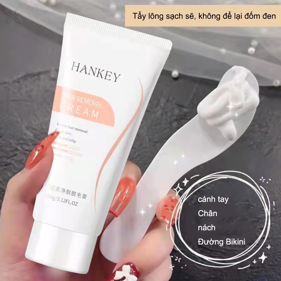 Kem Tẩy Lông Không Gây Kích Ứng 60g Toàn thân phù hợp với lông nách nhẹ nhàng và không đau