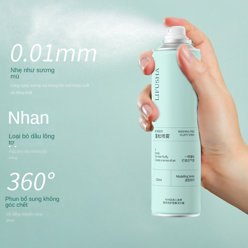 Dầu gội khô dạng xịt  dầu gội đầu khô nữ không bết dính phồng tóc nội địa GWY157