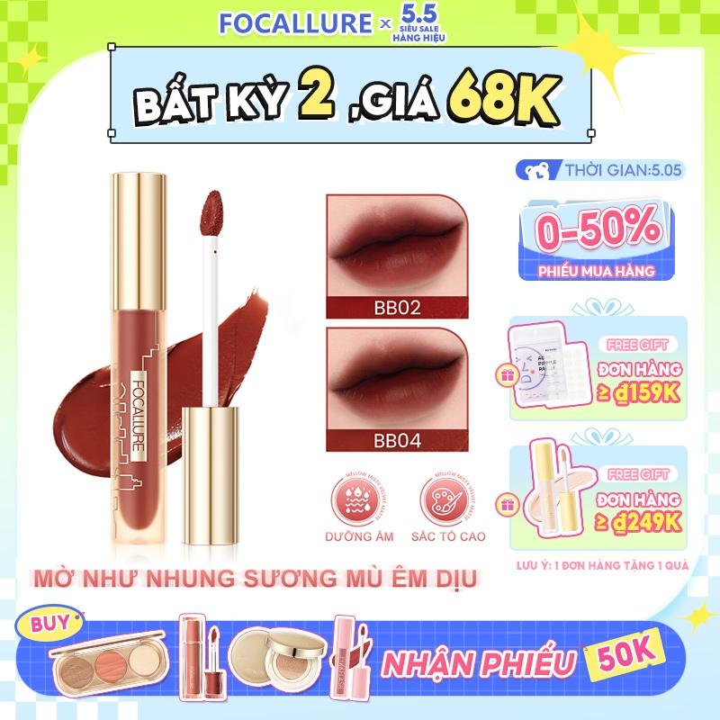 Son Môi Focallure MordenUrban Dưỡng Ẩm Lâu Phai Chất Son Siêu Mượt Mà Son Lì Dưỡng Ẩm Lâu Trôi Mềm Mịn Như Nhung