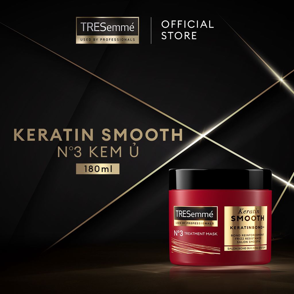 [Diện mạo MỚI] Kem Ủ Tóc TRESemmé Keratinbond+, Bond Repair Peptidebond+ Cho Tóc Vào Nếp, Giảm Gãy Rụng 180ml
