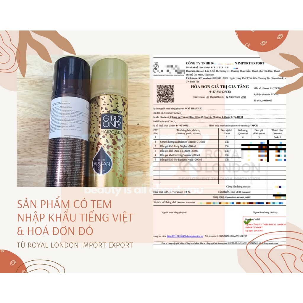 Dầu Gội Khô Girlz Only Dry Shampoo Dạng Xịt Chăm Sóc Tóc Thơm – Dầu Gội Đầu Dưỡng Tóc Phồng Tóc Cho Da Dầu Nam Nữ – Dezy