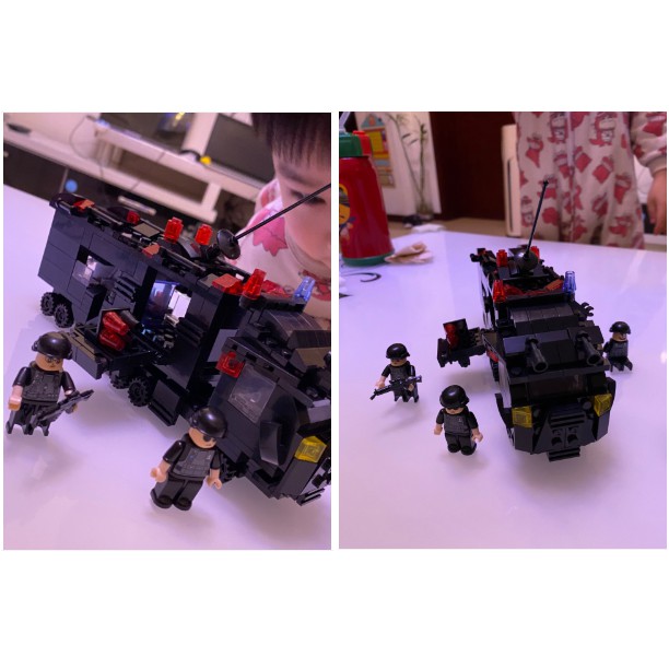 [500 CHI TIẾT] BỘ ĐỒ CHƠI LẮP GHÉP XẾP HÌNH CẢNH SÁT,Lắp Ghép OTO,ROBOT,THUYỀN,TRỰC THĂNG,Lắp ráp tàu
