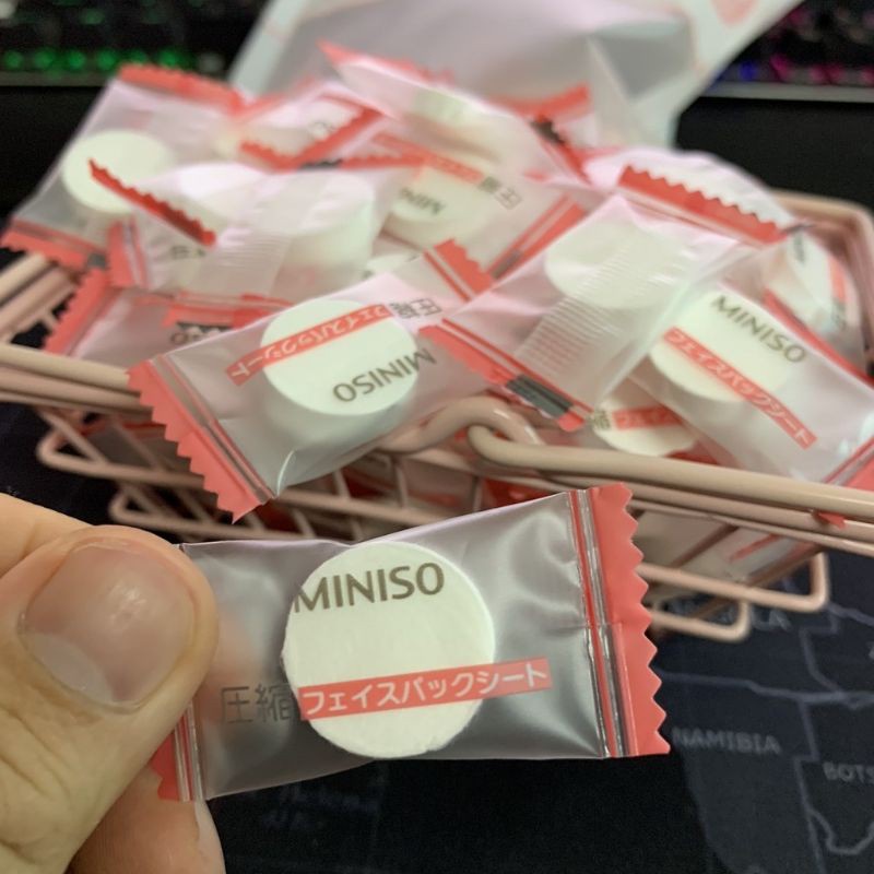 Mặt Nạ Viên Giấy – Mặt Nạ Nén Miniso