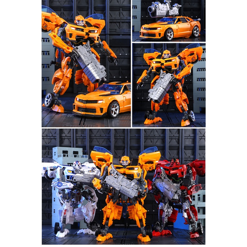 Đồ chơi robot siêu nhân biến hình oto lắp ráp Transformer, Optimus – Bumblebee TEEMO XE03