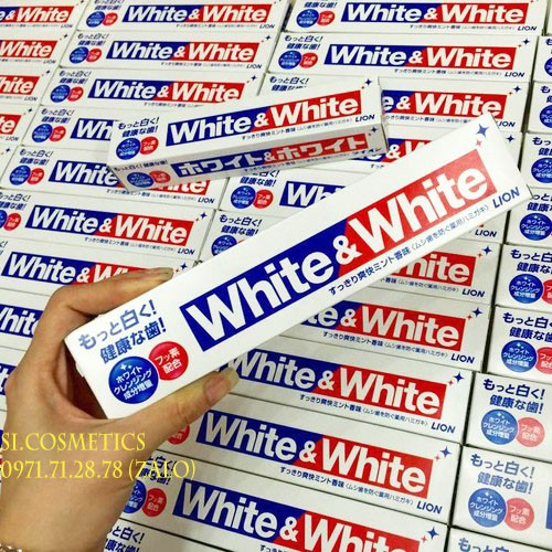 Kem Đánh Răng White And White Lion 150g Của Nhật
