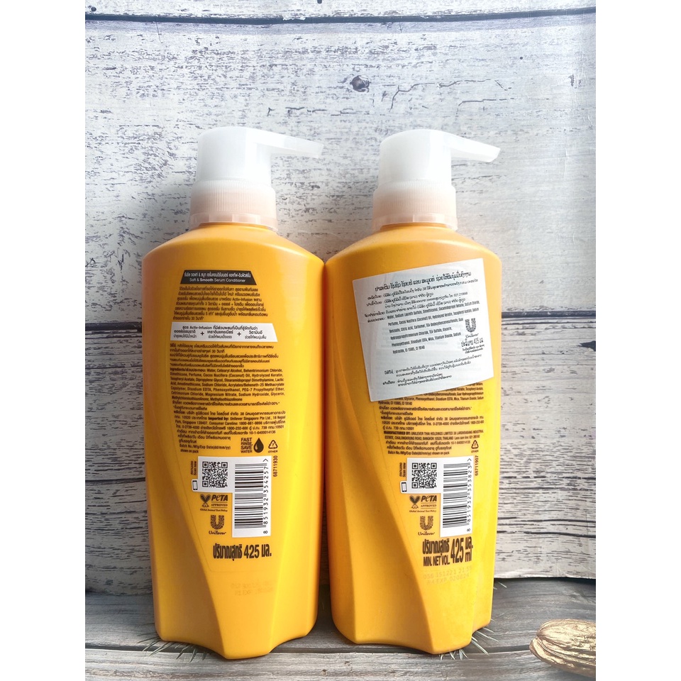 Dầu xả sunsilk Thái Lan Sunsilk Soft & Smooth mềm mượt diệu kỳ màu vàng 380ml
