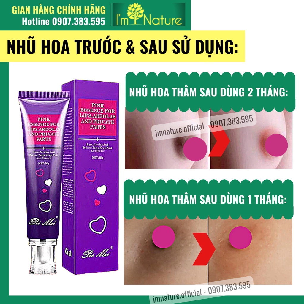 Kem Khử Thâm Dưỡng Hồng Môi – Nhũ Hoa – Vùng Kín Pei Mei 30g