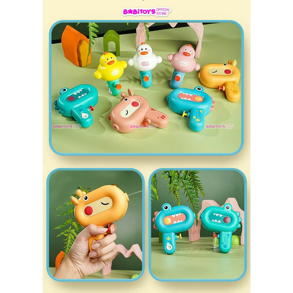 Súng nước đồ chơi cho bé hình động vật khủng long cute, đồ chơi vận động mùa hè, đồ chơi nhà tắm và bể bơi cho bé